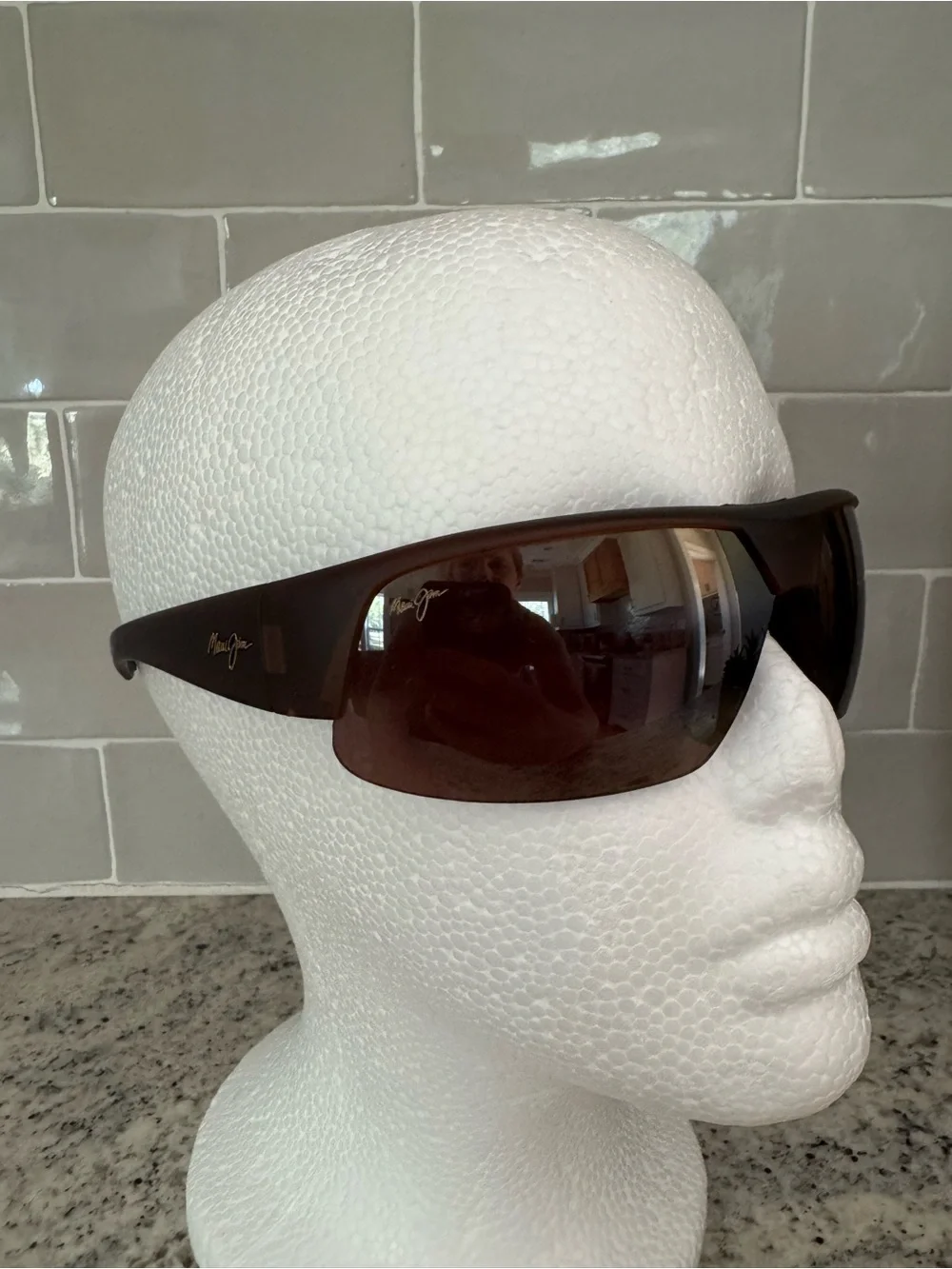 MAUI JIM Polarized Sunglasses MJ 523 26M Switchbacks Rootbeer Brown HCL Bronze